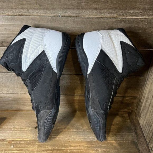 Mens Asics Matflex 6 Black Wrestling Athletic Shoes Sneakers Size 8 M‎ GUC - Picture 4 of 6